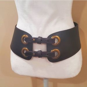 Anthropologie Lucky penny genuine leather belt